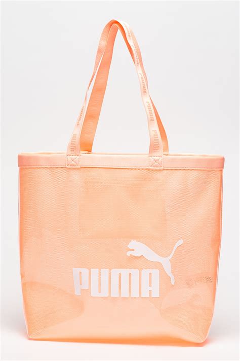 Puma, Чанта Core с лого, Яркооранжев - eMAG.bg