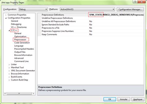 SFML and Visual studio (SFML / Learn / 2.0 Tutorials)