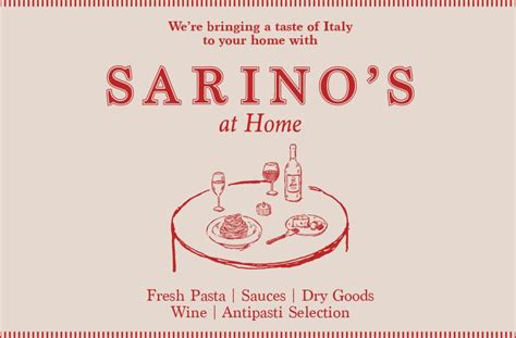 Sarino's at Home - Sarino’s Restaurant and Bar