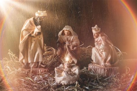 Premium Photo | Nativity scene Traditional Christmas scene