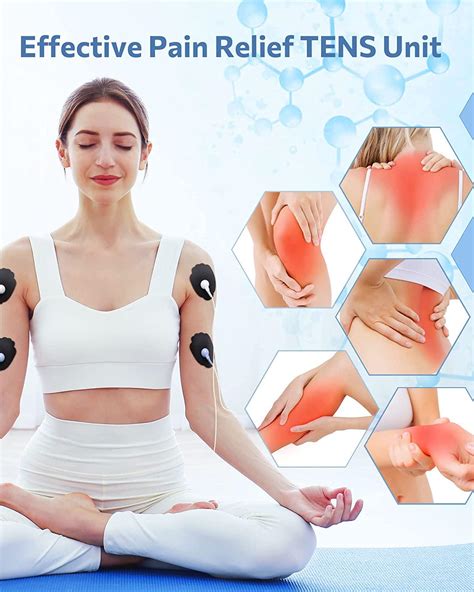 Rechargeable 24 Modes TENS EMS Unit Muscle Stimulator for Pain Relief ...