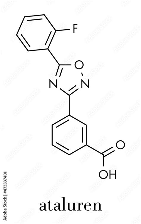 Ataluren genetic disorder drug. Used in treatment of cystic fibrosis ...