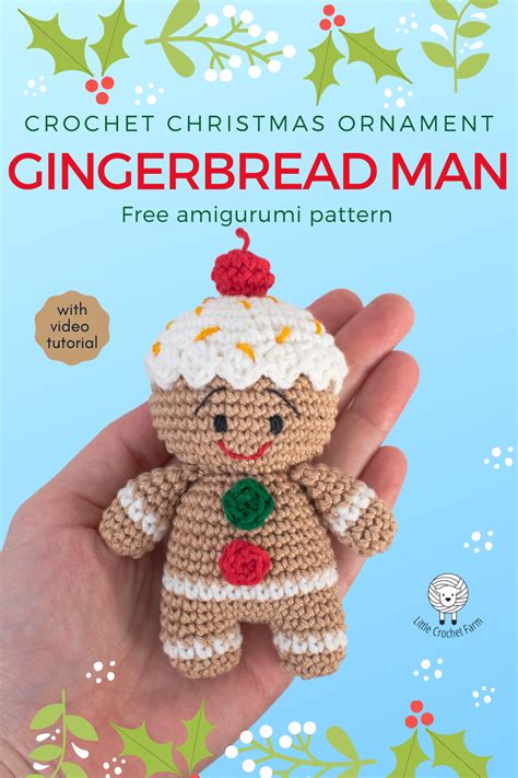 Amigurumi gingerbread toy free crochet pattern – Artofit