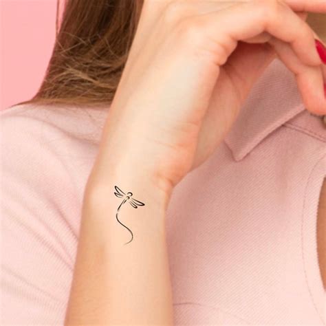Dragonfly Temporary Tattoo / Small Dragonfly Tattoo | Etsy