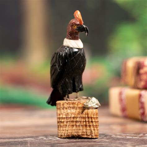 UNICEF Market | Handcrafted Andean Gemstone Bird Sculpture - Andean Condor