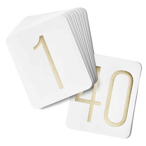 Gold Numbers – 1-40 – New and Blue