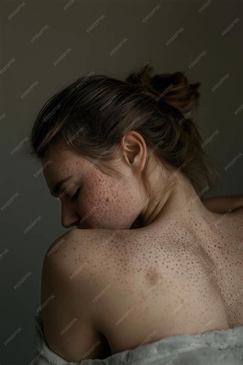 Upper back with clusters of small raised bumps and uneven skin texture