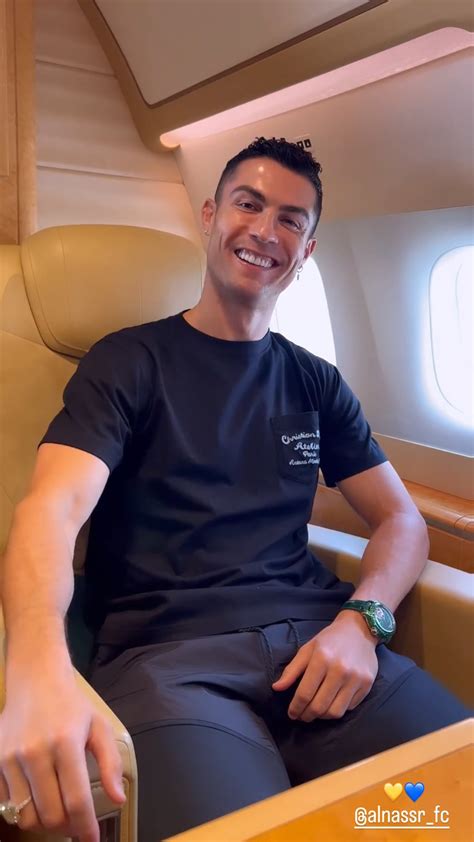Cristiano Ronaldo addressed the Al Nassr fans as he jetted off to ...