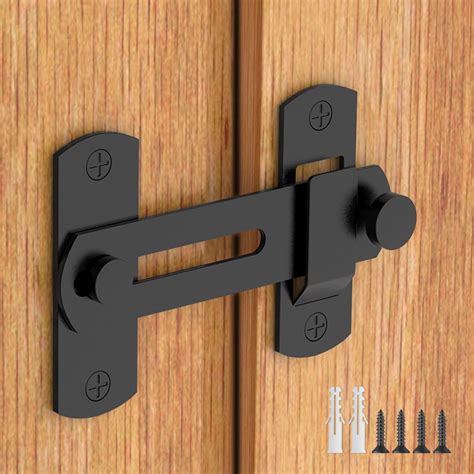 Snapklik.com : 180 Degree Flip Sliding Barn Door Lock For Privacy