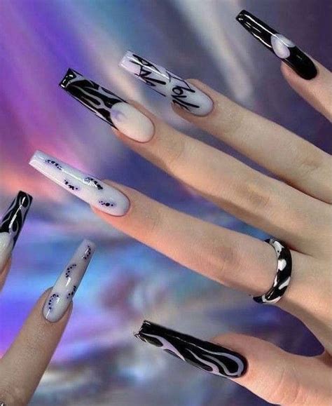 Nail Design | Long nails, Stylish nails, Punk nails