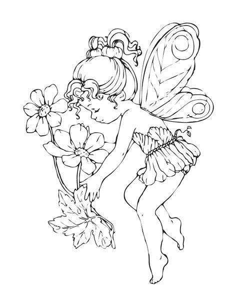 Free Printable Fairy Coloring Pages For Kids