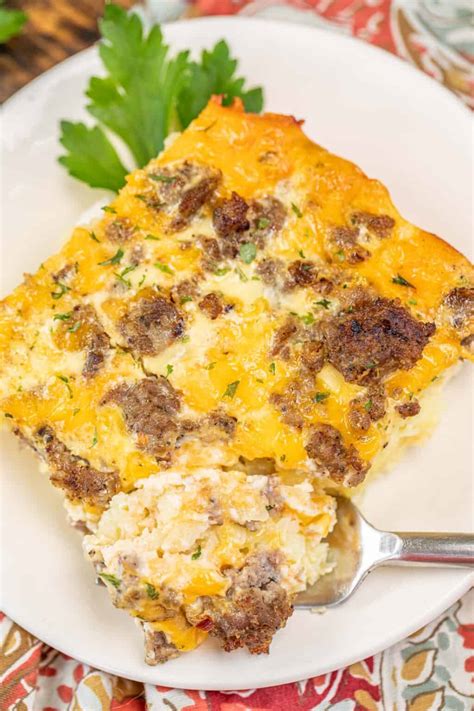 Sausage Hash Brown Patty Breakfast Casserole - Plain Chicken