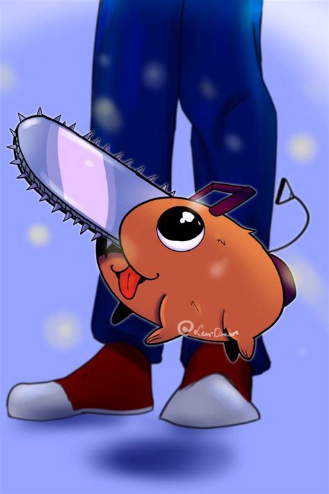 Pochita Fanart | Cute and Colorful Illustration