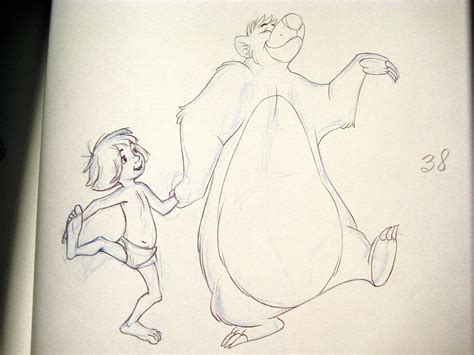 Walt Disney Animation - Mowgli & Baloo - Walt Disney Characters Photo ...