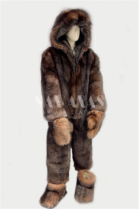 Double Side Fox Fur Costume - Samarasfurs.com | Abbigliamento