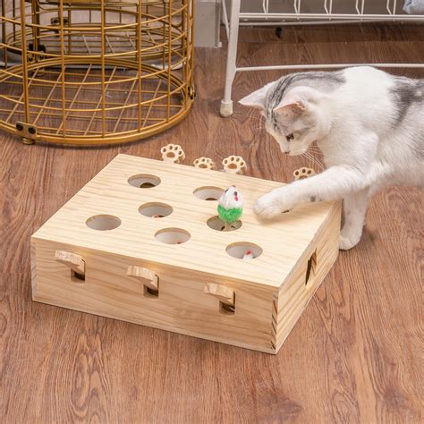 Pefilos 14" Cat Toys Interactive Whack A Mole for Indoor Cats Killer's