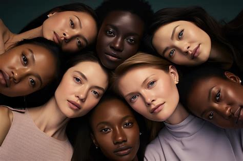 Premium Photo | Portrait of a group of different ethnicities