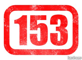 153 Text Effect and Logo Design Number