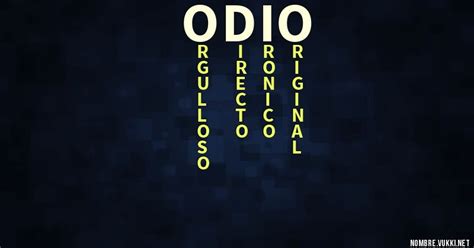 significa odio