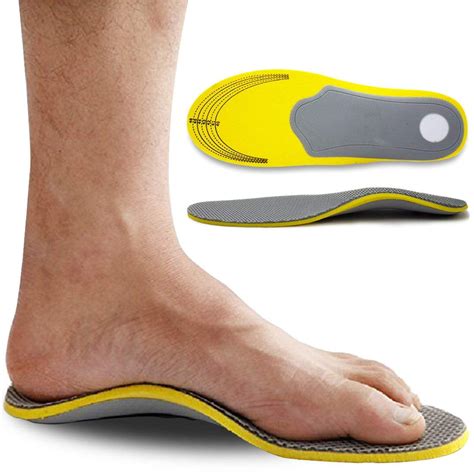 Pinkiou Arch Support Orthotic Insoles for Flat Feet, Plantar Fasciitis ...