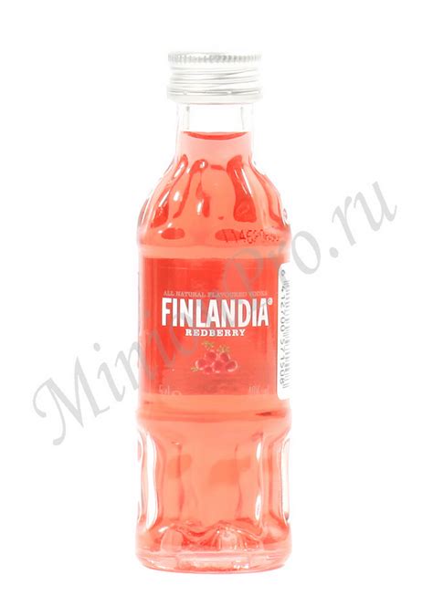 Миньон Finlandia Redberry водка шкалик Финляндия Клюквенная водка мини ...