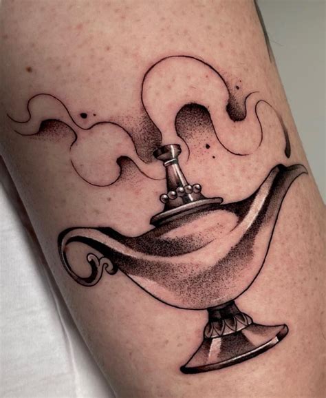 Aladin Lamp • done by @valeno.ink at Domus Art in Bologna, : r/tattoo