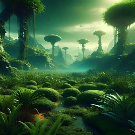 "alien jungle landscape" | Gallery | Stablecog