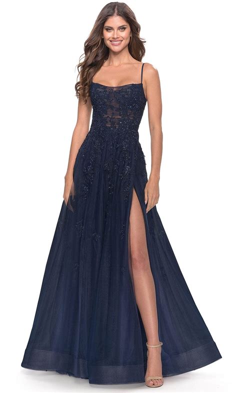 La Femme 31381SC - Sleeveless Tulle Prom Gown – ADASA