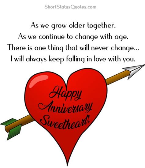 Love Anniversary Status, Captions and Messages