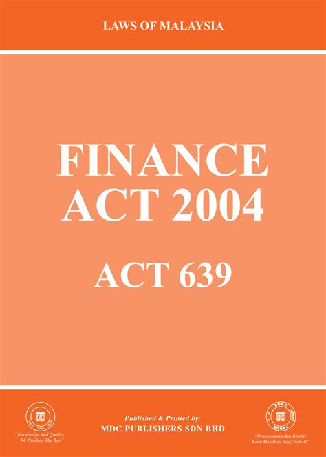 laws  malaysia finance act
