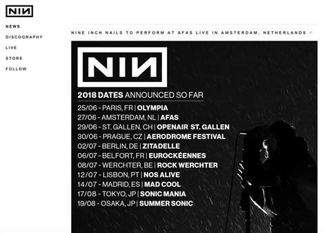 Nine Inch Nails - Awwwards Nominee