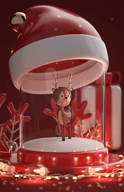 New Year card 3D :: Behance