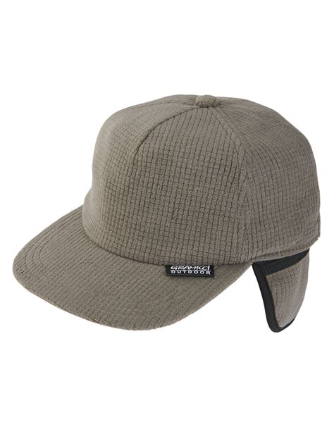 Gramicci Adjustable Ear Flap Cap Grey Caps : Snowleader
