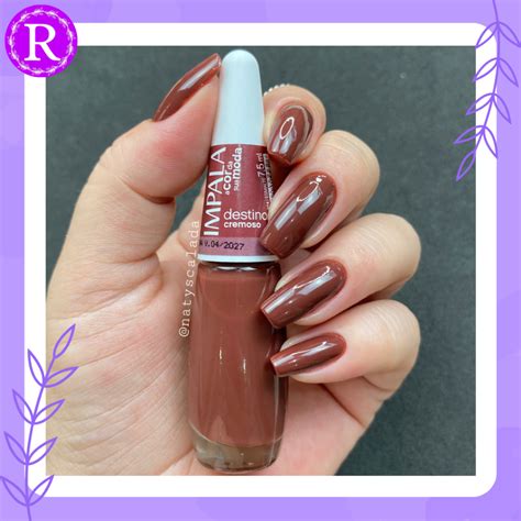 Esmalte Marrom Da Moda
