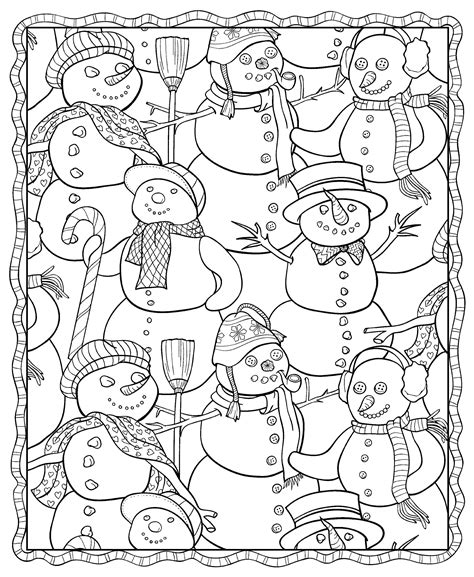 free winter coloring pages printable 3