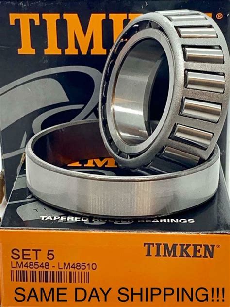 TIMKEN LM48548/LM48510 TAPERED ROLLER BEARING 1.3/8'' Bore SET5 ...