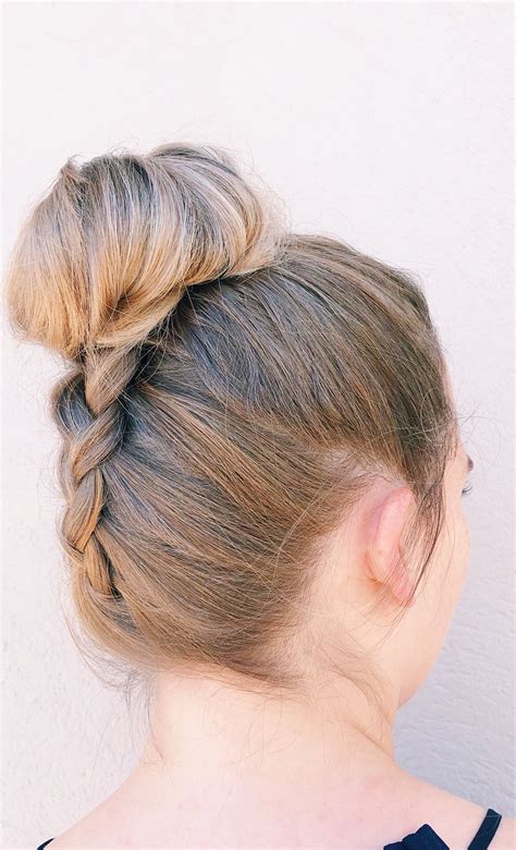 Simple braids in bun hacks make morning routines much faster 29