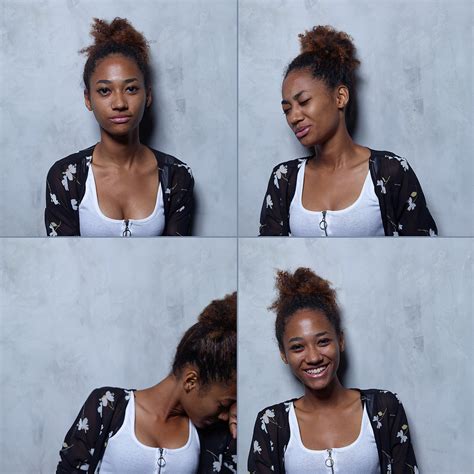 These photos show women's faces before and after orgasms