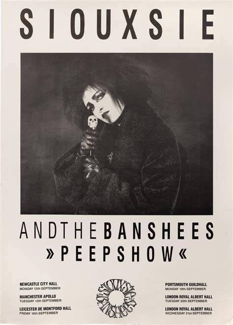 Original Siouxsie and the Banshees UK "Peepshow" tour poster by