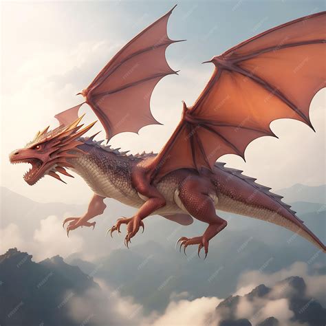 Premium Photo | Flying dragon