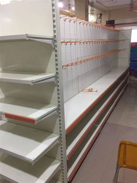 wooden wall mounted retail display rack  departmental stores