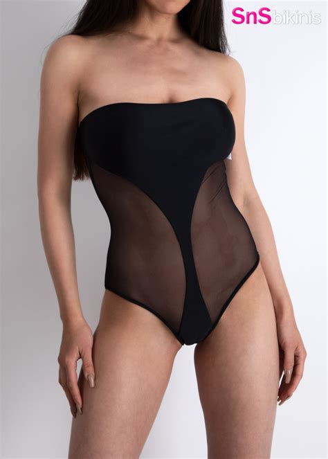 TITAN Sheer One Piece Suit Bodysuit – SnSbikinis
