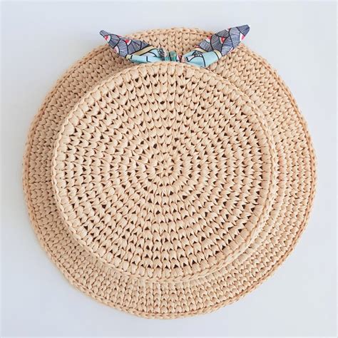 Схема для шляпы из рафии "Одри" | Annetta-handmade.ru
