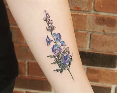 Larkspur Flower Tattoo Meaning | Best Flower Site