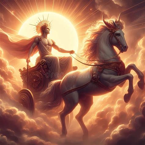 helios de mitologia griega stock de ilustracion ilustracion de cielo
