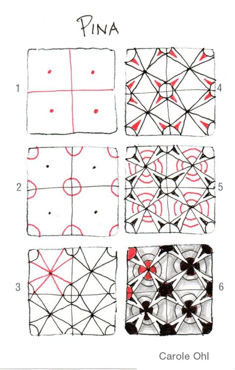 17 Best images about ZENTANGLE - STEP BY STEP PATTERNS on Pinterest ...