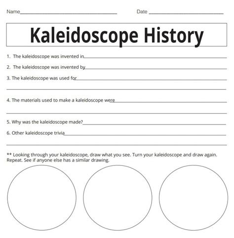 kaleidoscope history activity - S&S Blog