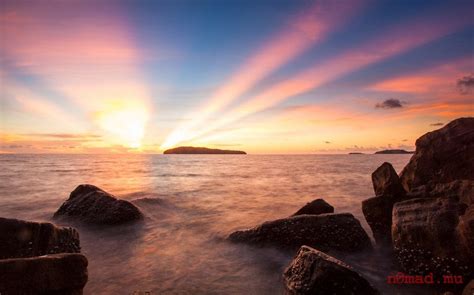 Strawberry Sunset in the Koh Sdac Archipelago, Cambodia [OC] [2048 × ...