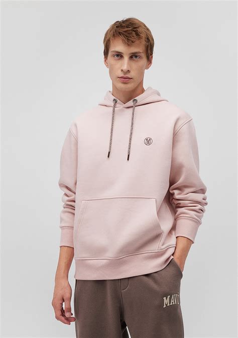 Mavi Logo Nakışlı Kapüşonlu Pembe Sweatshirt - Mavi