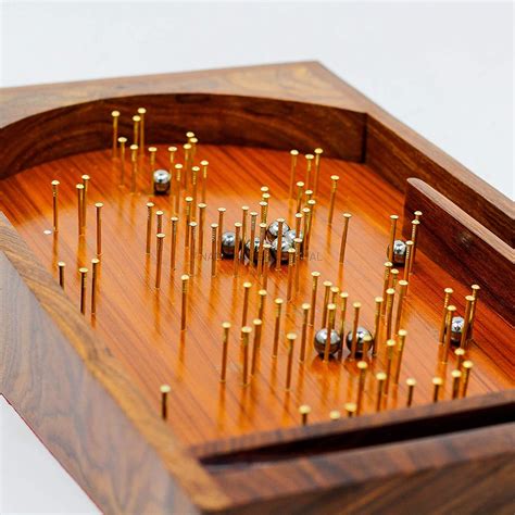 personalized handmade wooden pinball game traditional wooden craft